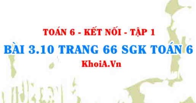 Bài 3.10 trang 66 SGK Toán 6 tập 1 Kết nối tri thức